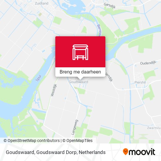 Goudswaard, Goudswaard Dorp kaart
