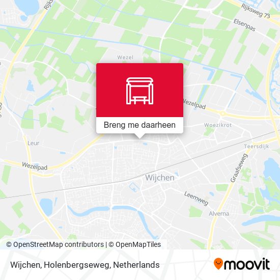 Wijchen, Holenbergseweg kaart