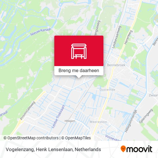 Vogelenzang, Henk Lensenlaan kaart