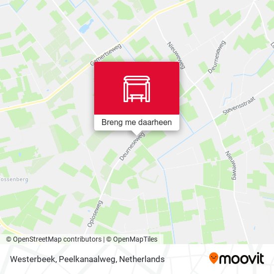 Westerbeek, Peelkanaalweg kaart