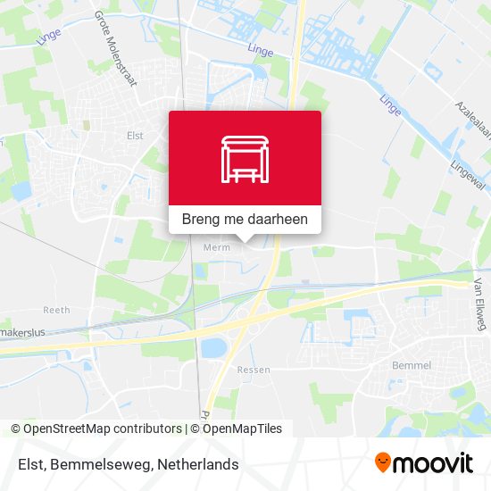 Elst, Bemmelseweg kaart