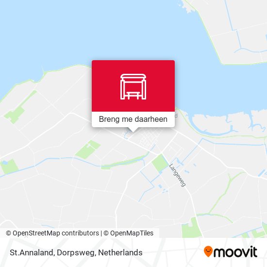 St.Annaland, Dorpsweg kaart