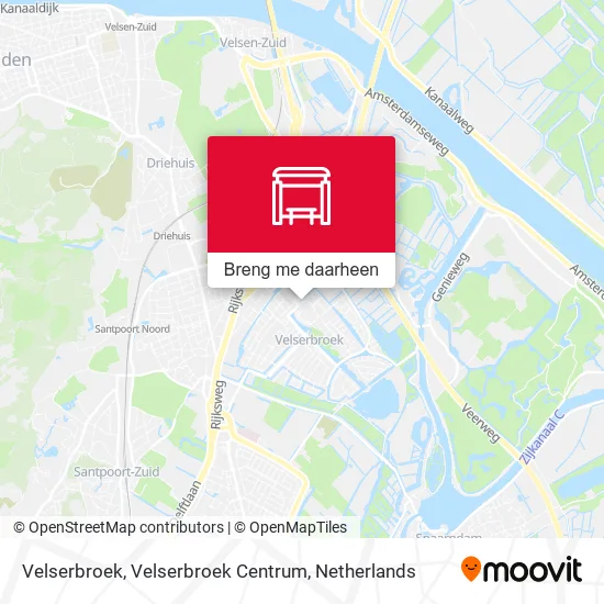 Velserbroek, Velserbroek Centrum kaart