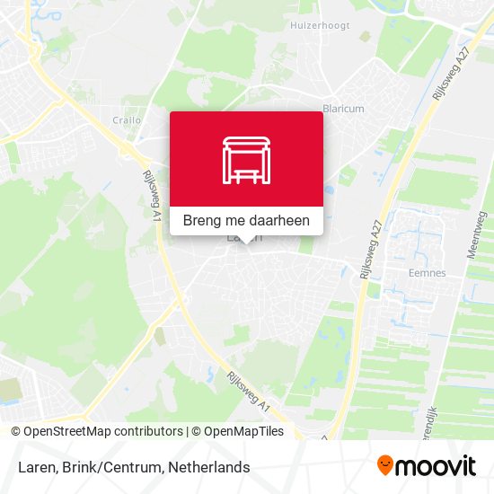 Laren, Brink/Centrum kaart