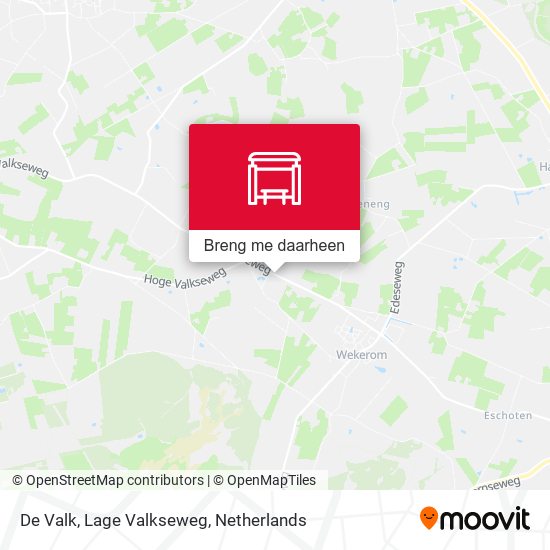 De Valk, Lage Valkseweg kaart