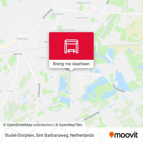 Budel-Dorplein, Sint Barbaraweg kaart
