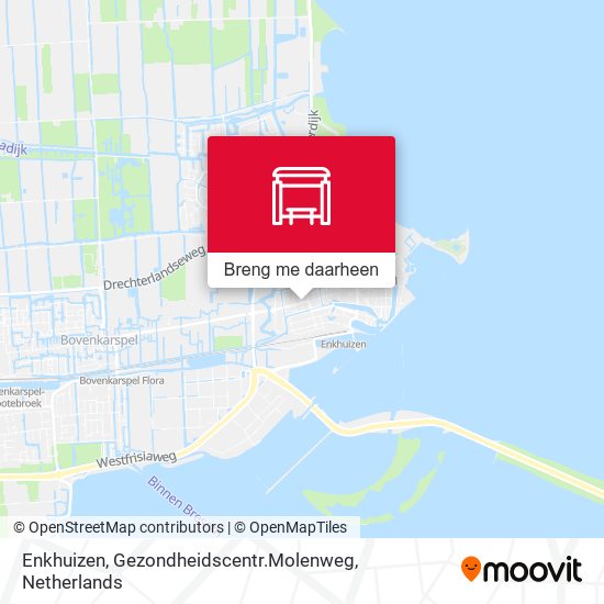 Enkhuizen, Gezondheidscentr.Molenweg kaart