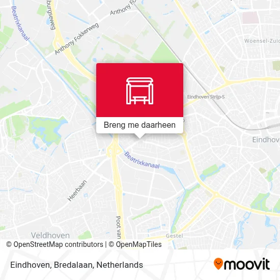 Eindhoven, Bredalaan kaart