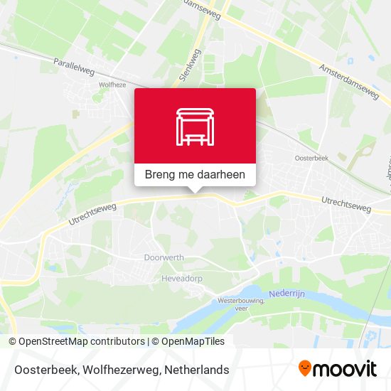 Oosterbeek, Wolfhezerweg kaart