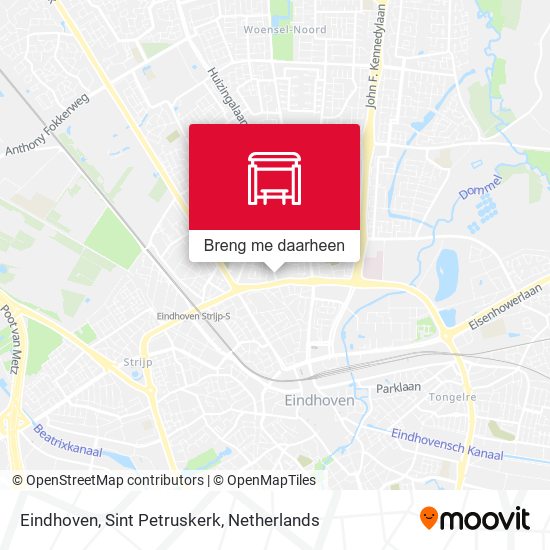 Eindhoven, Sint Petruskerk kaart