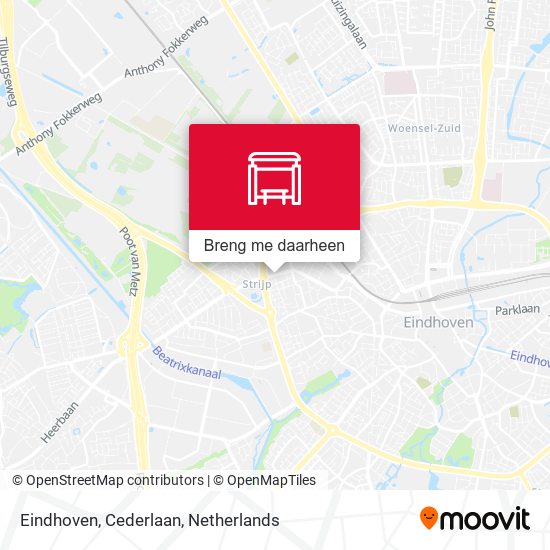 Eindhoven, Cederlaan kaart