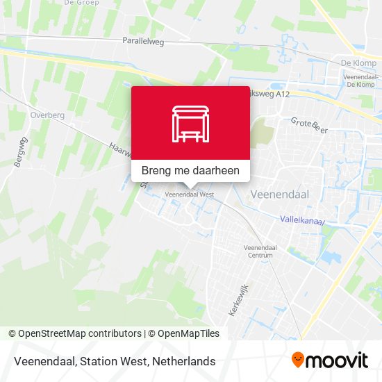 Veenendaal, Station West kaart