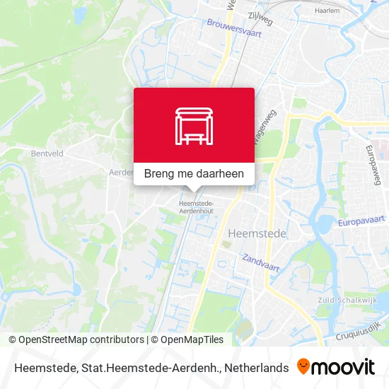 Heemstede, Stat.Heemstede-Aerdenh. kaart