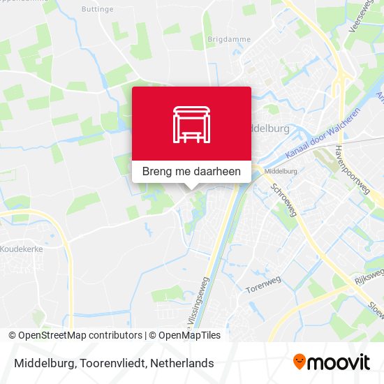 Middelburg, Toorenvliedt kaart