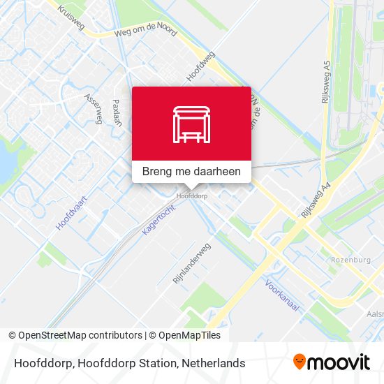 Hoofddorp, Hoofddorp Station kaart