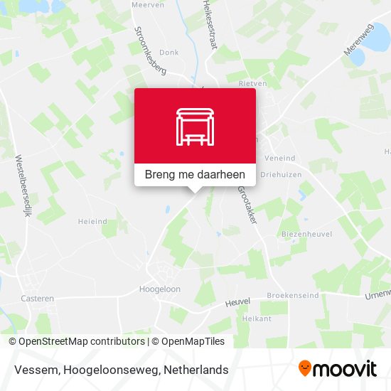 Vessem, Hoogeloonseweg kaart