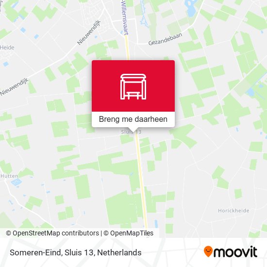 Someren-Eind, Sluis 13 kaart