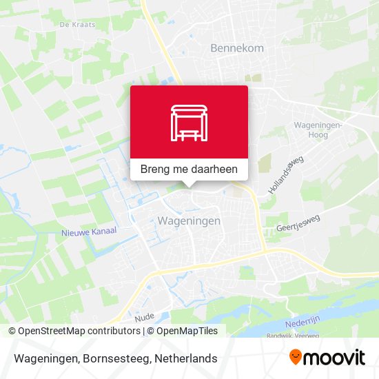 Wageningen, Bornsesteeg kaart