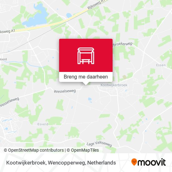 Kootwijkerbroek, Wencopperweg kaart