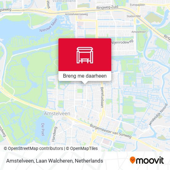 Amstelveen, Laan Walcheren kaart