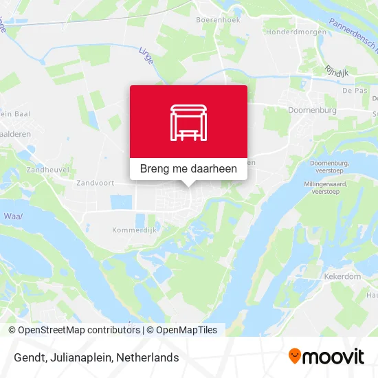 Gendt, Julianaplein kaart