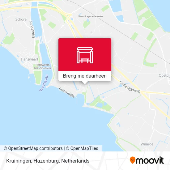 Kruiningen, Hazenburg kaart