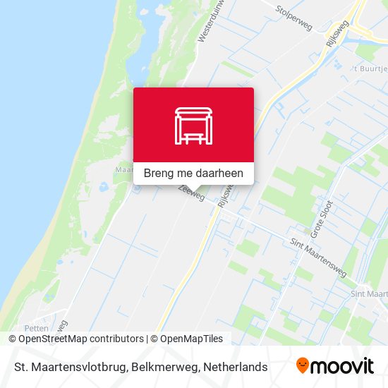 St. Maartensvlotbrug, Belkmerweg kaart