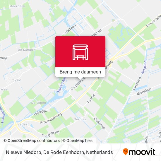 Nieuwe Niedorp, De Rode Eenhoorn kaart