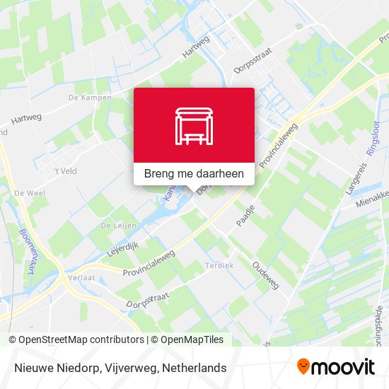 Nieuwe Niedorp, Vijverweg kaart