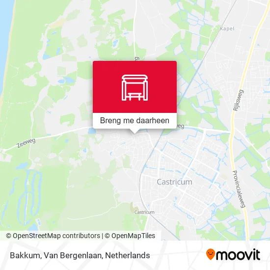 Bakkum, Van Bergenlaan kaart