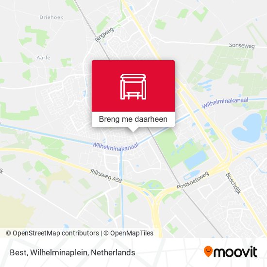Best, Wilhelminaplein kaart