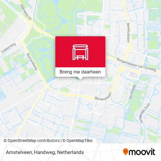Amstelveen, Handweg kaart