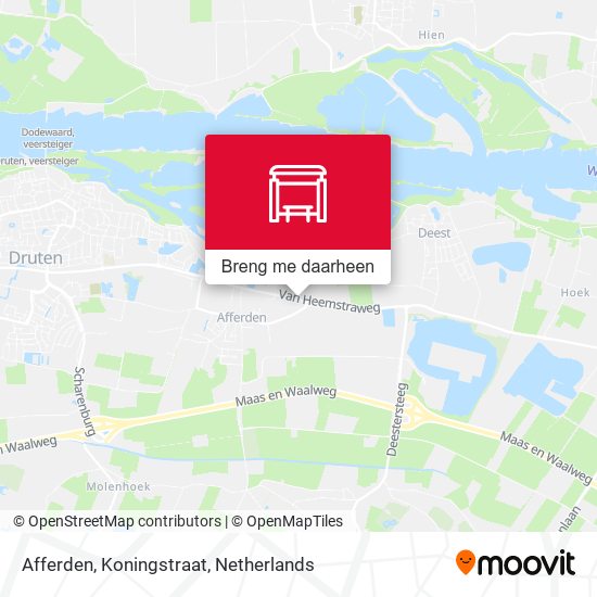 Afferden, Koningstraat kaart