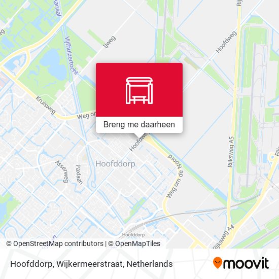 Hoofddorp, Wijkermeerstraat kaart