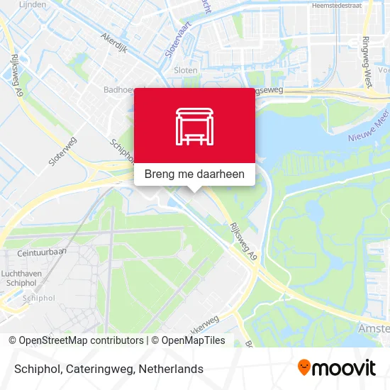 Schiphol, Cateringweg kaart