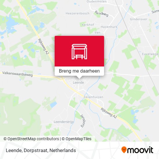 Leende, Dorpstraat kaart