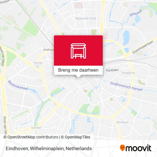 Eindhoven, Wilhelminaplein kaart