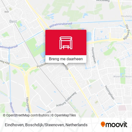 Eindhoven, Boschdijk/Steenoven kaart