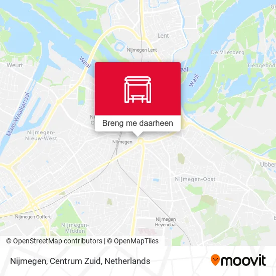 Nijmegen, Centrum Zuid kaart