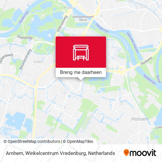 Arnhem, Winkelcentrum Vredenburg kaart