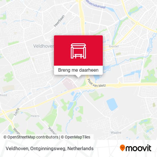 Veldhoven, Ontginningsweg kaart