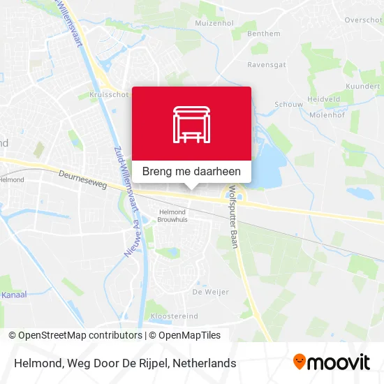 Helmond, Weg Door De Rijpel kaart
