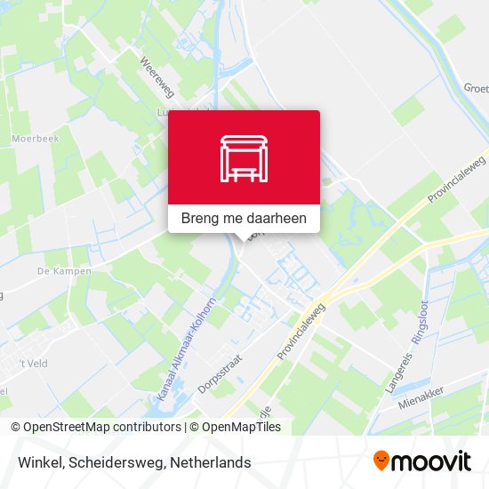 Winkel, Scheidersweg kaart