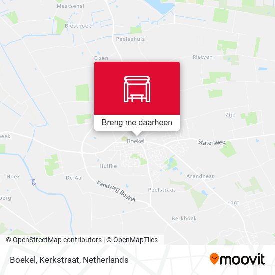 Boekel, Kerkstraat kaart