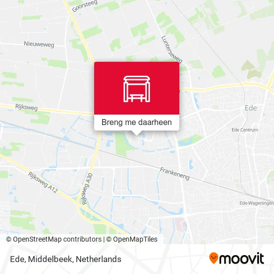 Ede, Middelbeek kaart