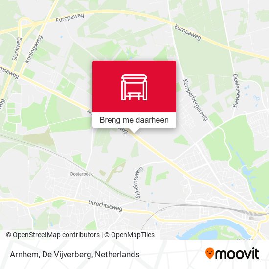 Arnhem, De Vijverberg kaart