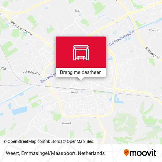 Weert, Emmasingel/Maaspoort kaart