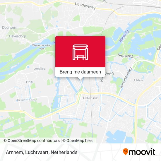 Arnhem, Luchtvaart kaart