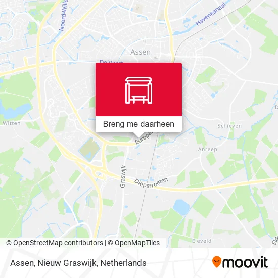 Assen, Nieuw Graswijk kaart