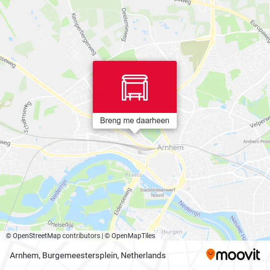 Arnhem, Burgemeestersplein kaart